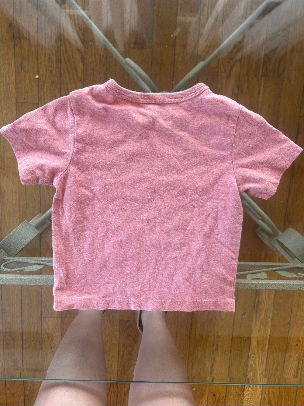 The Children's Place Pink Short Sleeve Tee with Navy & White size 12-18 months